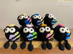 Cute Black Crochet Doll – Handmade Mini Plush