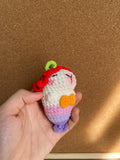 Crochet Mermaid Doll Keychain – Handmade Bag Charm