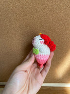 Crochet Mermaid Doll Keychain – Handmade Bag Charm