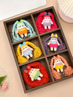 Crochet Pigtail Girl Doll – Handmade Bag Charm
