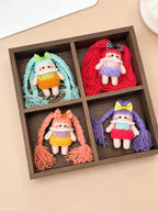 Crochet Pigtail Girl Doll – Handmade Bag Charm