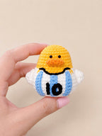 Crochet Soccer Duck Doll – Handmade Football Fan Plush