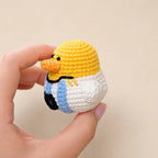 Crochet Soccer Duck Doll – Handmade Football Fan Plush