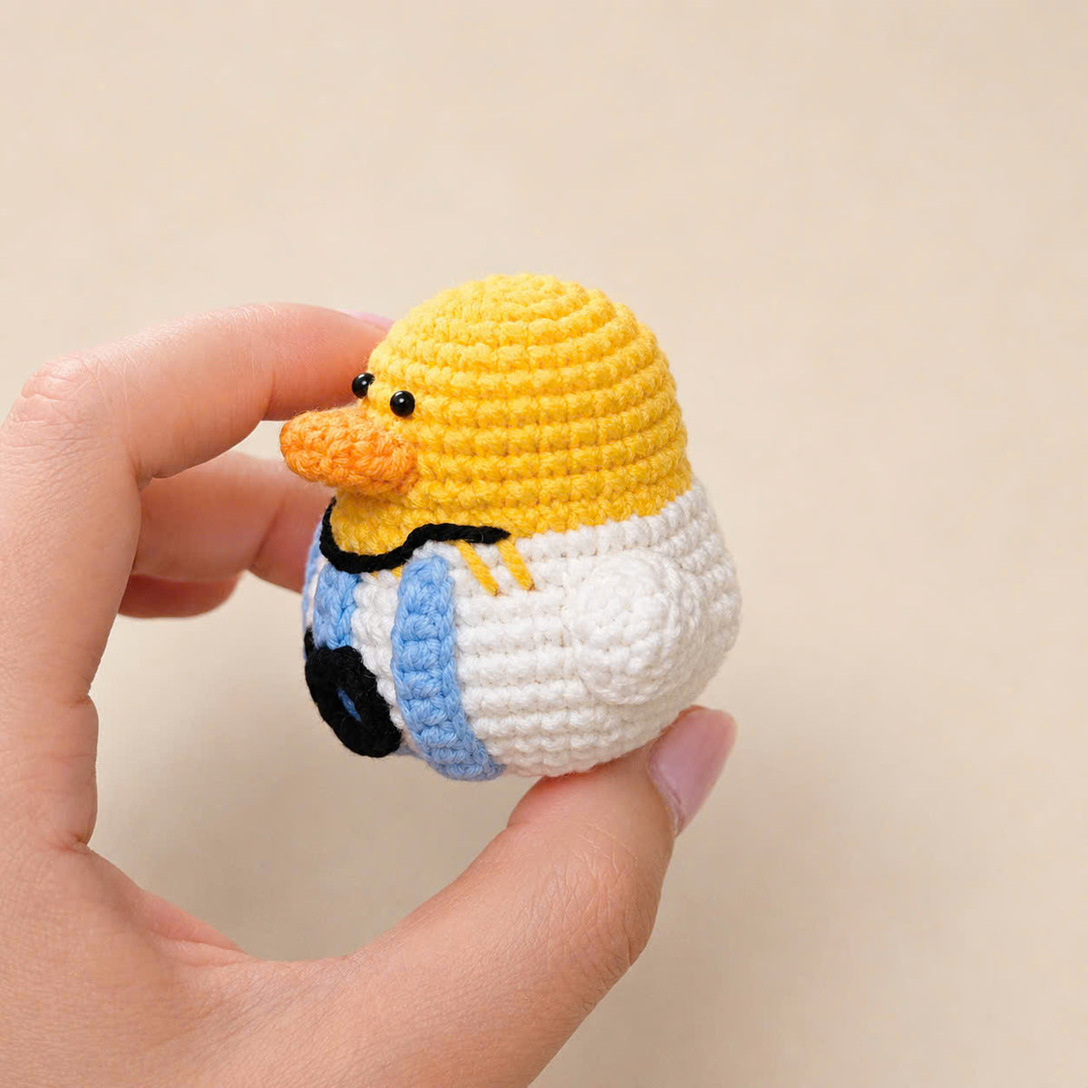 Crochet Soccer Duck Doll – Handmade Football Fan Plush