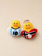Crochet Soccer Duck Doll – Handmade Football Fan Plush