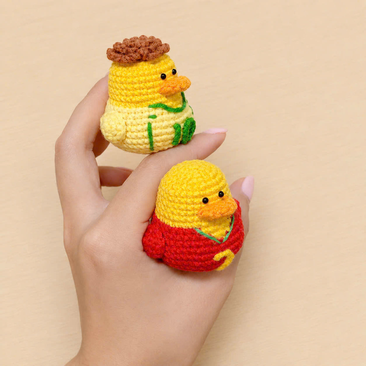 Crochet Soccer Duck Doll – Handmade Football Fan Plush