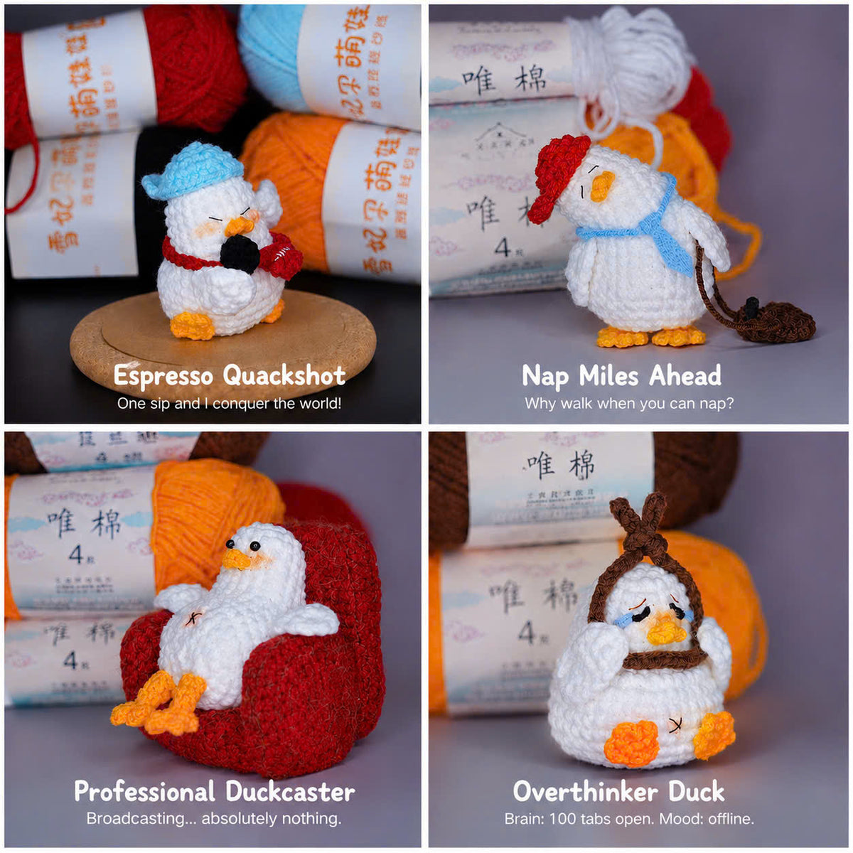 Funny Crochet Duck – Handmade Duck Figurine