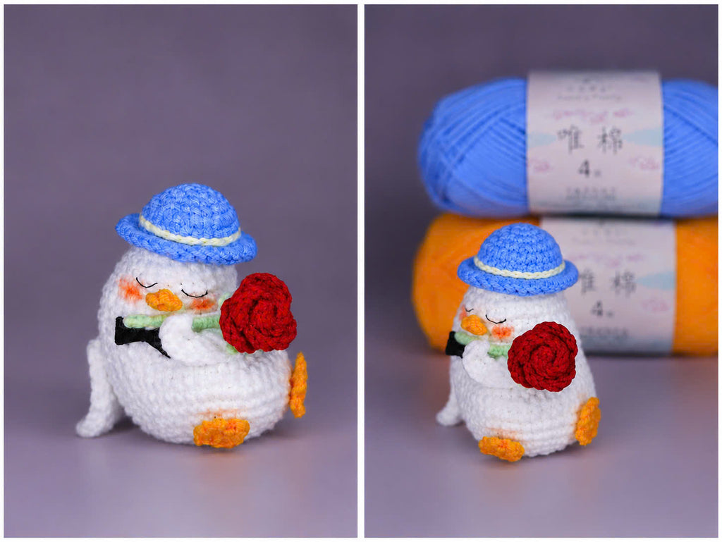 Funny Crochet Duck – Handmade Duck Figurine